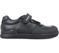 Biomecanics - Zapato colegial Negro para niño con elásticos y Velcro 241015-A054-36, Negro