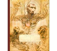 Biomech Composition Notebook: Biomech Illustration | Intricate Hand-drawn Style | Journal For School, College, Office, Work | 110 Page | College Ruled