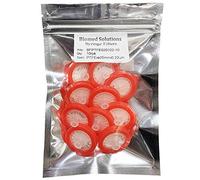 Biomed Scientific Filtros de jeringa de PTFE de membrana de 25 mm de diámetro, 0,22 um, no estéril, paquete de 10