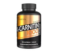 BIOMENTA L-CARNITINA | con 1.000 mg L-Carnitina (Carnipure) + GUARANA + CAFFEINE + MELON AMARGO + FLAVONOIDES | 180 capsulas de carnitina vegana | por dos meses