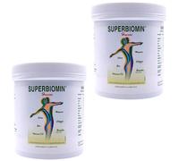 Biomin Superbiomin - Pack Ahorro 2 x 425 Cápsulas - Con Magnesio, Calcio, Silicio, Colágeno y Boswellia - Polvo de Roca Remineralizante - Multimineral Completo para Articulaciones, Huesos y Energía