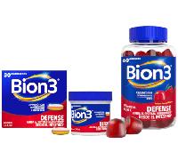 Bion3 Defense con Probióticos, Vit. C, D y Zinc 30 Comprimidos + Probióticos, Vit. C, B3 y Zinc 60 Gummies