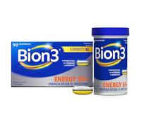 Bion3 Energy 50+ Multivitamínico con Probióticos, Vitamina B12 y C, Zinc y Hierro 90 Comprimidos