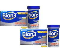 Bion3 Energy 50+ Multivitamínico con Probióticos, Vitamina B12 y C, Zinc y Hierro 2x90 Comprimidos