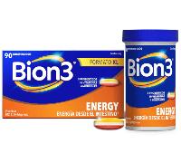 Bion3 Energy Multivitamínicos con Probióticos, Vitamina B12, C y Magnesio 90 Comprimidos