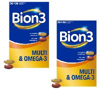 Bion3 Multi & Omega-3 30 Comprimidos + 30 Cápsulas 2 uds