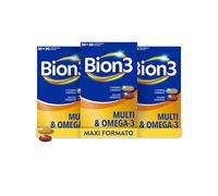 Bion3 Multi & Omega-3, Complemento Alimenticio con Vitaminas y Cápsulas de EPA y DHA para apoyar el corazón¹, cerebro² y visión³, con Probióticos
