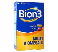 Bion3 Multi y Omega 3 30 comp + 30 caps - 30 comprimidos + 30 cápsulas BION3