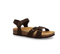 BioNatura 11 A 2368 Imb. V - Sandalias de piel para mujer Crazy Horse con plantilla anatómica, Crazy Horse Café, 36 EU