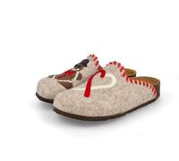 BioNatura 11 Biscuit Imb Fieltro, Chanclas de Mujer de Fieltro Natural de Lana, crema, 35 EU