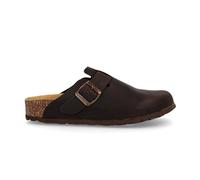 BioNatura 11 Vegas Easy Imb, sabot unisex de cuero con plantilla anatómica, Crazy Horse Café, 40 EU