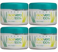 Bionatural 11410 - Crema facial, corporal y de manos con aloe x 4 uds