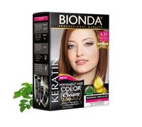 BIONDA Professional Color Cream 6.35 Golden Caoba 200 ml | Pack doble | Queratina y Moringa Cuidado | Color intenso de larga duración con brillo | 100% cobertura de canas
