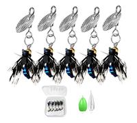 Bionic Fly Fishing Bait | Cebo Artificial Colorido | Equipo Profesional de con Mosca | Kit de Surtido de con Mosca | Equipo de con Mosca para Agua Salada y Agua Dulce