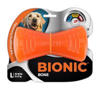 Juguete biónico para perro con forma de hueso y soporte para snacks | L - 15 cm