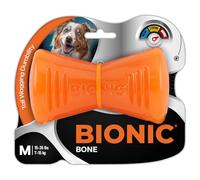 Juguete biónico para perro con forma de hueso y soporte para snacks | M - 12 cm
