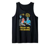 Bionic Patient Trust Me Im Bionic Fun Mens Cirugía Recuperación Camiseta sin Mangas