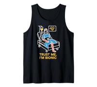 Bionic Patient Trust Me Im Bionic Fun Mens Cirugía Recuperación Camiseta sin Mangas