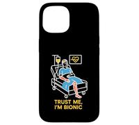 Bionic Patient Trust Me Im Bionic Fun Mens Cirugía Recuperación Carcasa para iPhone 15