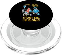 Bionic Patient Trust Me Im Bionic Fun Mens Cirugía Recuperación PopSockets PopGrip para MagSafe