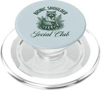 Bionic Shoulder Social Club Raccoon Lesiones Recuperación Divertido PopSockets PopGrip para MagSafe