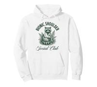 Bionic Shoulder Social Club Raccoon Lesiones Recuperación Divertido Sudadera con Capucha