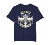 Bionic Spine Club Cirugía Médica Avanzada - Camiseta, Hombre Tallas Grandes, Azul Marino, 5X Alto