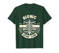 Bionic Spine Club Cirugía Médica Avanzada - Camiseta, Hombre, Verde Bosque, M