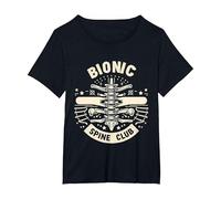 Bionic Spine Club Cirugía Médica Avanzada - Camiseta, Mujer Tallas Grandes, Negro, 4XL Grande