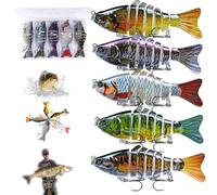 Bionic Swimming Lure,Lifelike Robotic Fishing Lure,Smart Bait,for Freshwater and Saltwater,for Family,for Beginners Fishing (A)