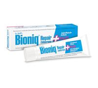 Bioniq® Pasta de dientes reparadora para protección de encías, 4 x 75 ml, pasta de dientes reparadora con hidroxiapatita, protege contra la inflamación de las encías, el sarro y la placa dental, sin