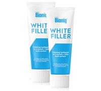Bioniq® White Filler - 2 x 75 ml - Pasta dentífrica blanqueadora - Con 20% de hidroxiapatita - Protege y regenera el esmalte - Para unos dientes lisos y blancos - Elimina las manchas - Sin flúor