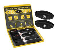 Bionix - Codera de tenista con almohadilla de compresión - Alivio del dolor y soporte para coderas de golfista y tenista, cierre de epicondilitis, tendinitis