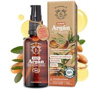 Bionoble Aceite de Argán Orgánico 50ml - 100% Puro, Natural y Prensado en Frío - Rostro, Cuerpo, Cabello, Barba, Uñas - Vegano y Cruelty Free - Botella de Vidrio + Pipeta + Bomba