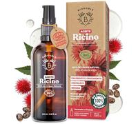 BIONOBLE Aceite de Ricino 100 Puro y Natural, Bio, Prensado en Frío - 100ml | Sin Hexano - Crecimiento Pestañas Cabello - Aceite Ricino, Castor Oil Organic Cold Pressed - Botella de Vidrio, Pipeta, Bomba