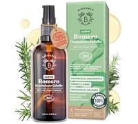BIONOBLE Aceite de Romero para el Cabello Orgánico - Estimula Crecimiento y Reduce Caída - Aceite Esencial de Romero y Aceite de Ricino - Rosemary Oil Hair Growth - Botella de Vidrio + Pipeta - 100ml
