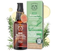 BIONOBLE Aceite de Romero para el Cabello Orgánico - Estimula Crecimiento y Reduce Caída - Aceite Esencial de Romero y Aceite de Ricino - Rosemary Oil Hair Growth - Botella de Vidrio + Pipeta - 50ml