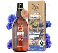 BIONOBLE Agua Floral de Aciano Bio - Descongestiona Ojeras y Bolsas - 200ml | 100% Natural, Sin Alcohol - Bruma Calmante - Hidrolato de Aciano, Tónico Facial, Contorno de Ojos - Botella de Vidrio, Spray