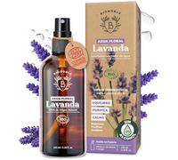 BIONOBLE Hidrolato de Lavanda Orgánico - Calma, Purifica y Regula el Acné - Agua de Lavanda para Rostro, Cuerpo y Cabello - 100% de Origen Natural, Sin Alcohol - Botella de Vidrio con Spray - 100ml