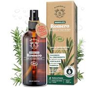 BIONOBLE Hidrolato de Romero para el Cabello Bio - Crecimiento - 100ml | 100% Natural, Sin Alcohol - Spray Agua de Romero para el Cabello, Hidrolato de Romero - Purifica, Fortalece - Botella Vidrio