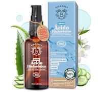 BIONOBLE Serum Facial Acido Hialuronico Orgánico - Antiarrugas, Hidratante y Antiedad con Aloe Vera - Piel, Cara y Contorno de Ojos - Frasco de Vidrio con Bomba - Serum Acido Hialuronico - 50ml