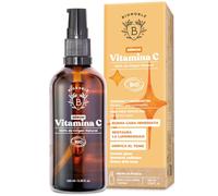 BIONOBLE Vitamina C Serum Facial Bio - Antimanchas, Iluminador - 100ml | 100% Origen Natural - Serum Vitamina C Mujer y Hombre - Vitamin C Serum for Face - Botella Vidrio, Bomba