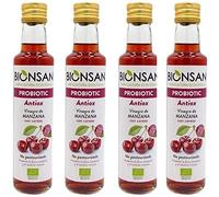 Bionsan Vinagre de Manzana con Cereza | 4 botellas de 250ml | Total: 1000ml
