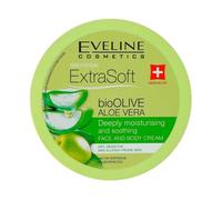 Eveline Cosmetics Soft bioOLIVE Crema hidratante facial y corporal de aloe vera para mujer | 175 ML | bálsamo nutritivo | Hidratación diaria de rápida absorción | Piel suave y flexible.
