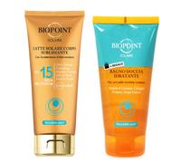 Biopoint Crema Solar Protección 15 Set Playa Con Gel De Ducha Y Agua Bronceadora
