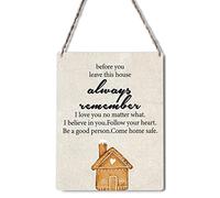 Biopracess Before You Leave This House Always Remember I Love You - Cartel de metal retro vintage para decoración de pared, 8 x 12 pulgadas
