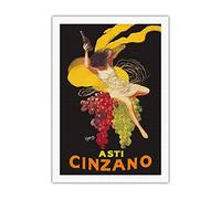 Biopracess Cartel de metal de 20,3 x 30,5 cm de Asti Spumante, vino blanco espumoso italiano, póster publicitario vintage