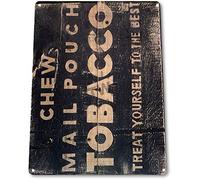 Biopracess Cartel de metal para decoración de pared de tabaco, tienda de humo, tienda, pub, bar, letrero de advertencia de metal, 8 x 12 pulgadas