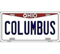 Biopracess Columbus Ohio - Placa de matrícula de metal, 15 x 30 cm