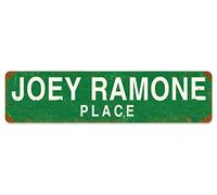 Biopracess Joey Ramone Place - Letrero de metal vintage retro rústico para pub y tienda, decoración de pared, 40 x 10 cm
